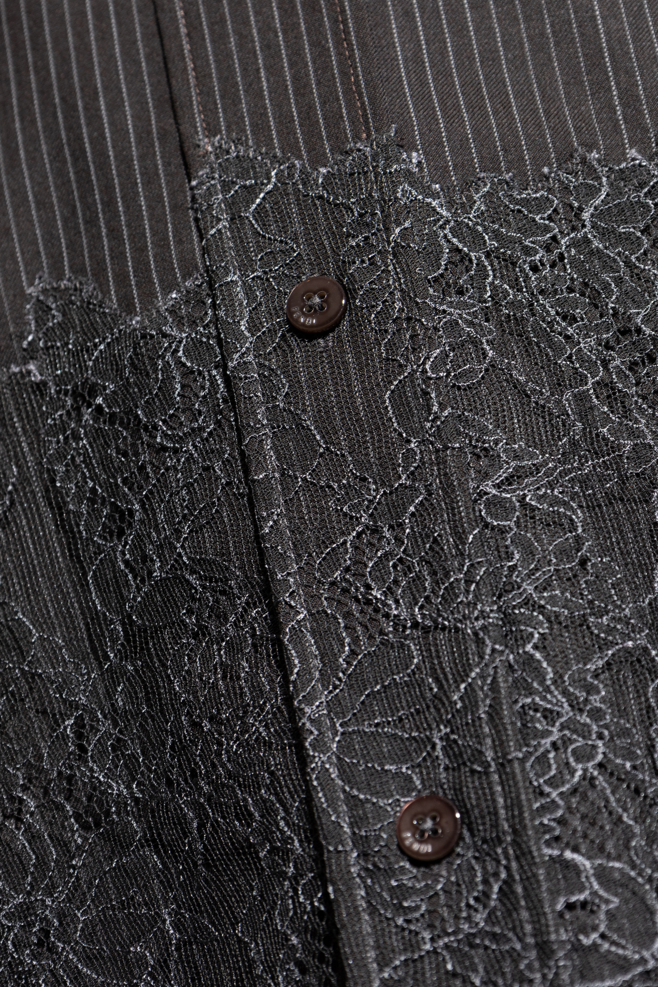 Fendi Shirt with lace trim | Men's | Vitkac